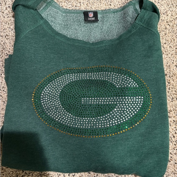Green Bay Packers NFL Womens Sweatshirt - Picture 1 of 2
